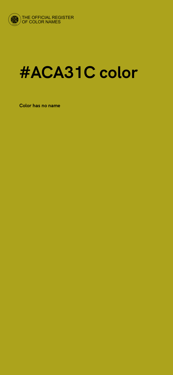 #ACA31C color image