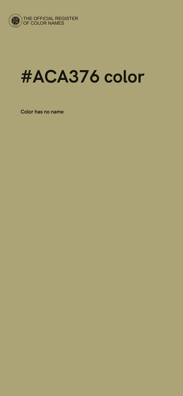 #ACA376 color image