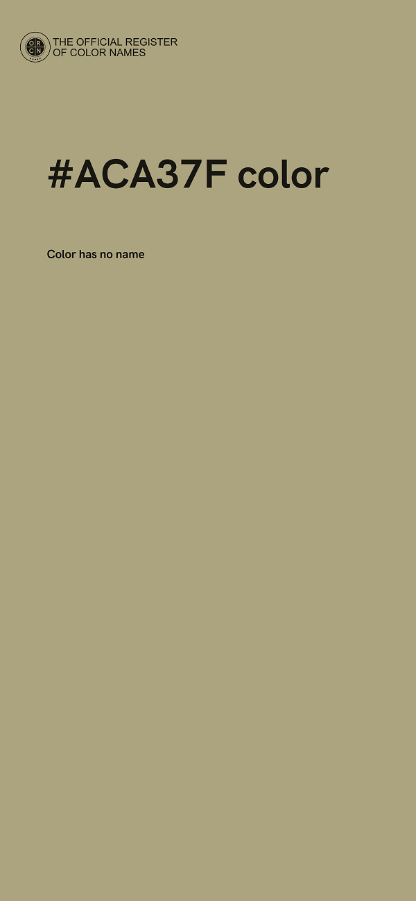 #ACA37F color image