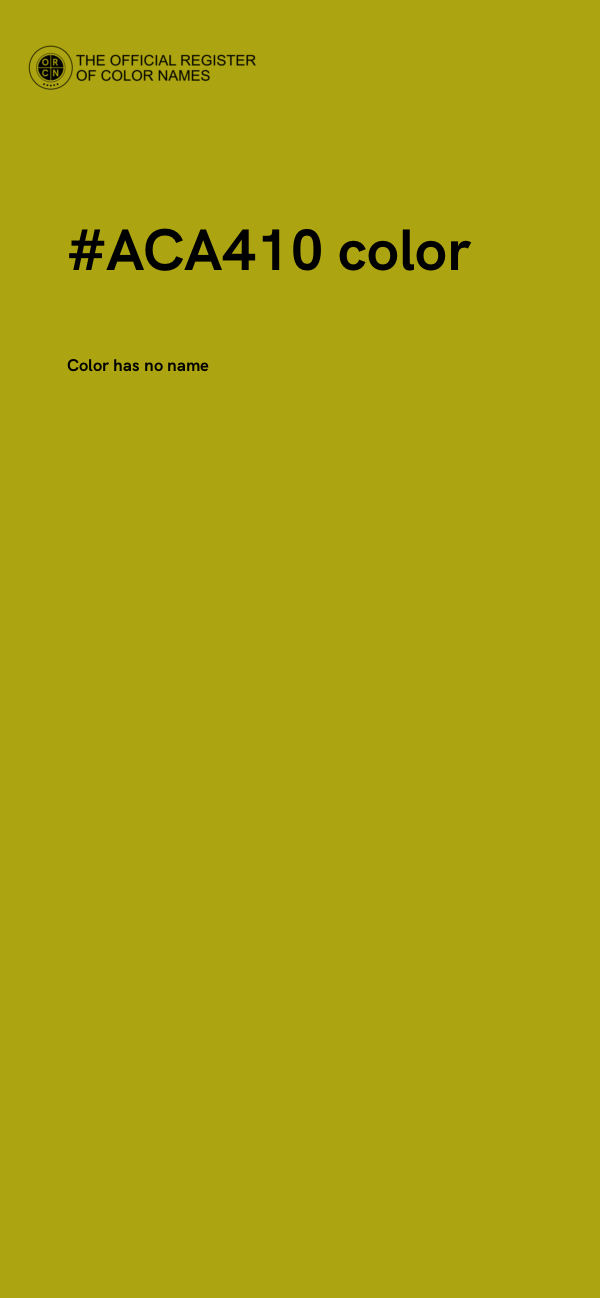 #ACA410 color image