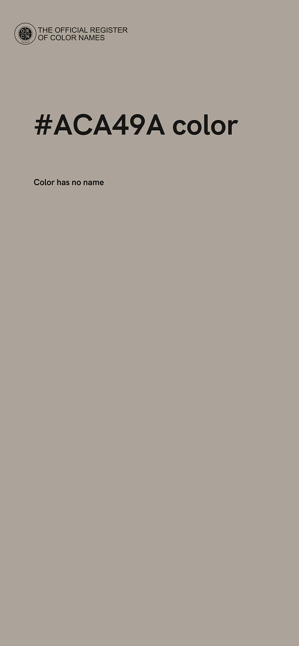 #ACA49A color image