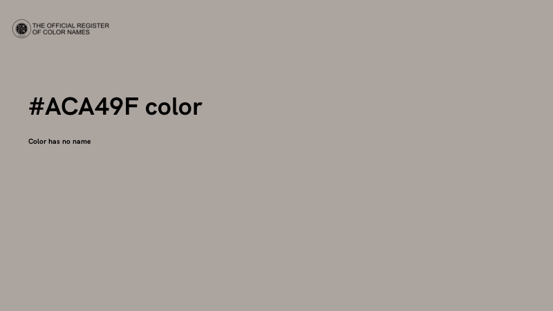 #ACA49F color image