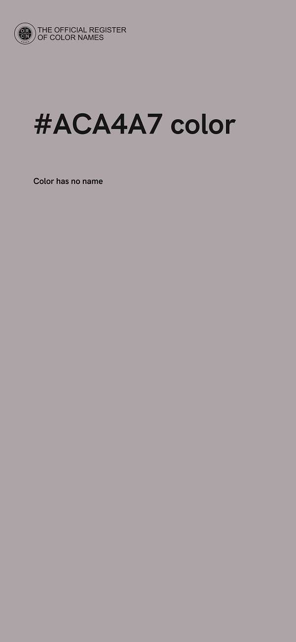 #ACA4A7 color image