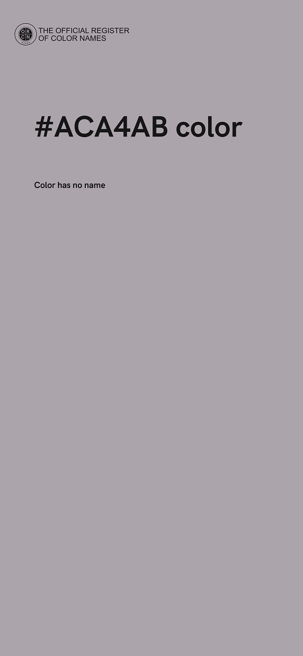 #ACA4AB color image