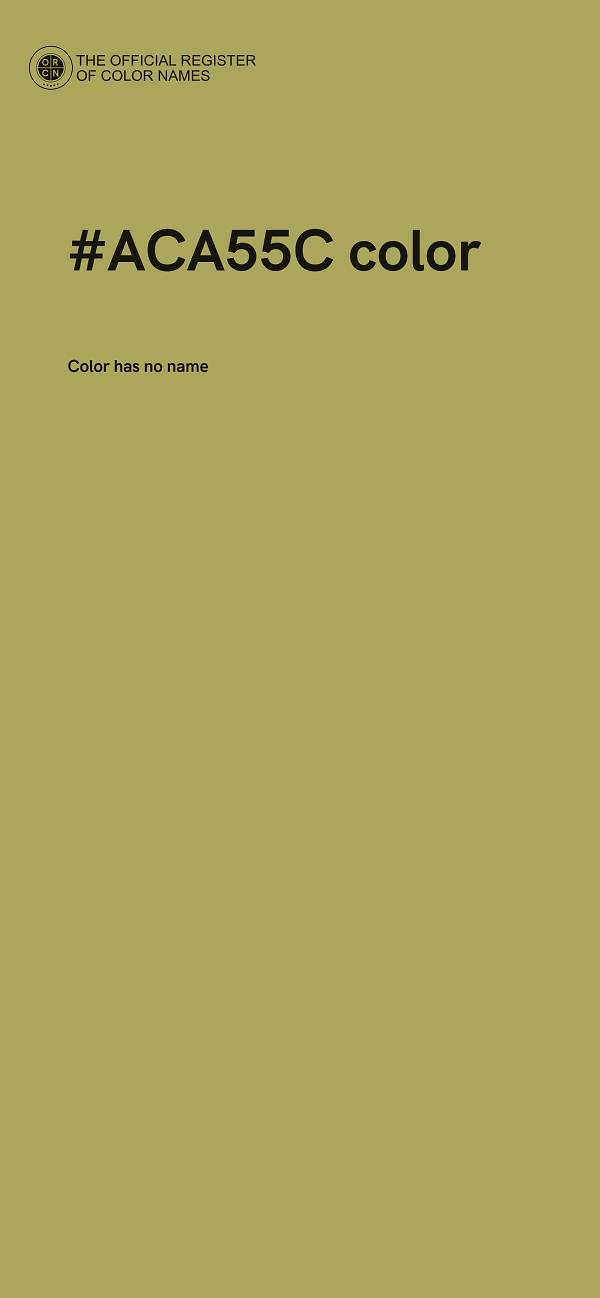 #ACA55C color image