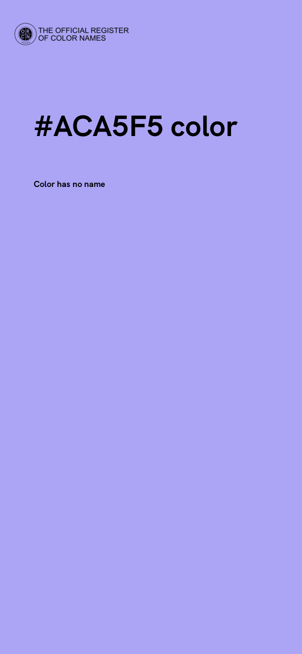 #ACA5F5 color image