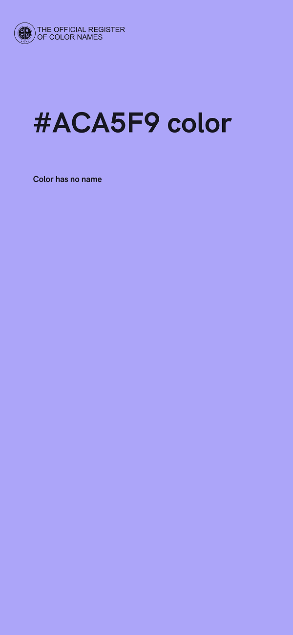 #ACA5F9 color image
