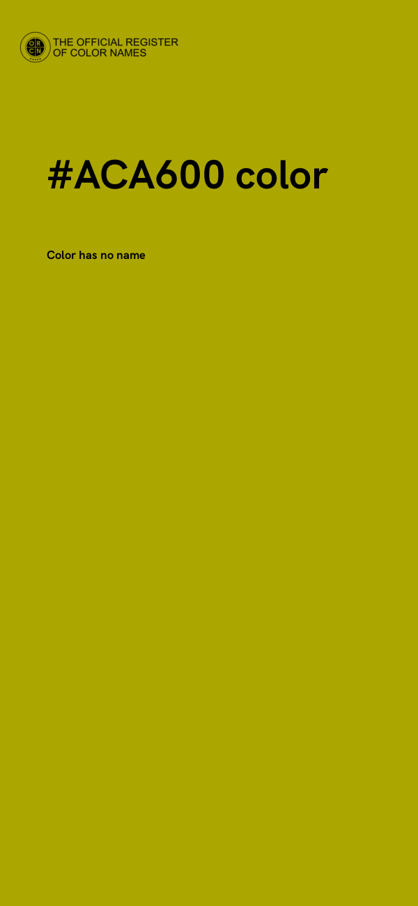 #ACA600 color image