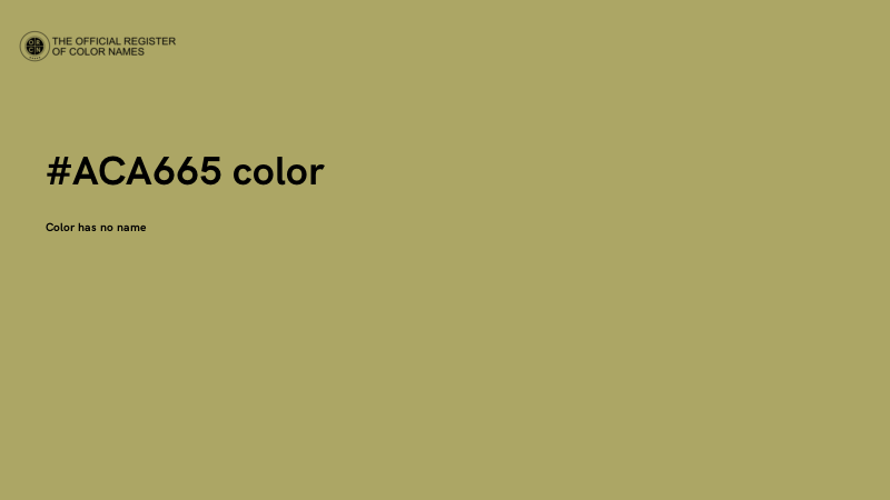 #ACA665 color image
