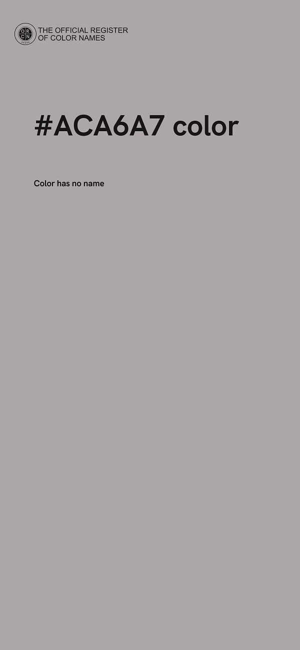 #ACA6A7 color image