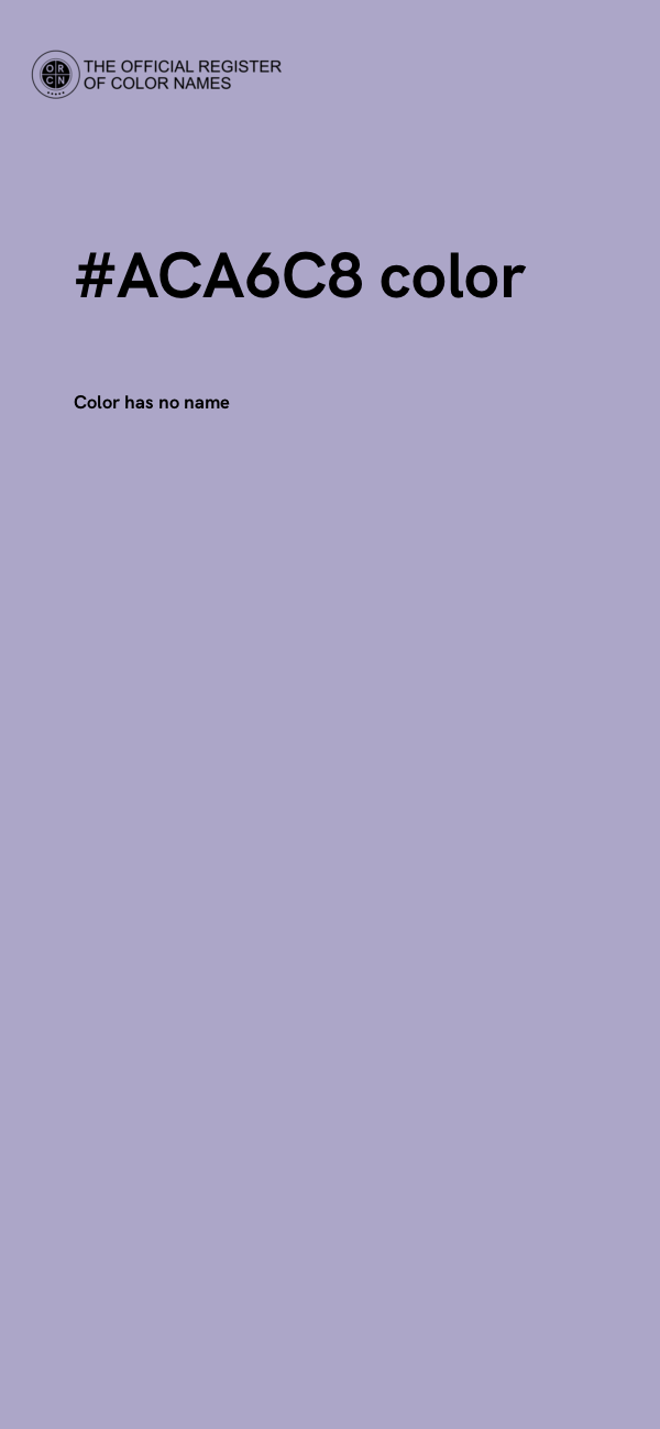 #ACA6C8 color image
