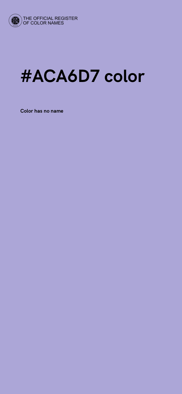 #ACA6D7 color image