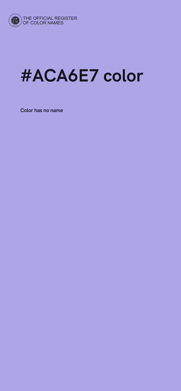 #ACA6E7 color image