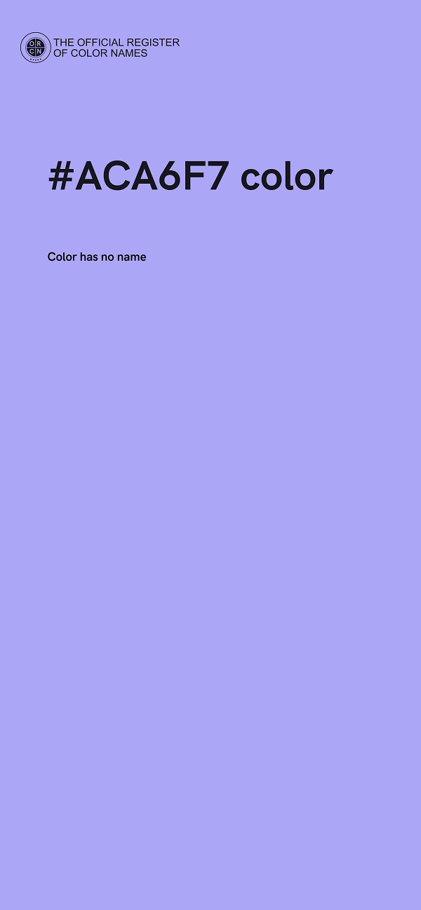 #ACA6F7 color image