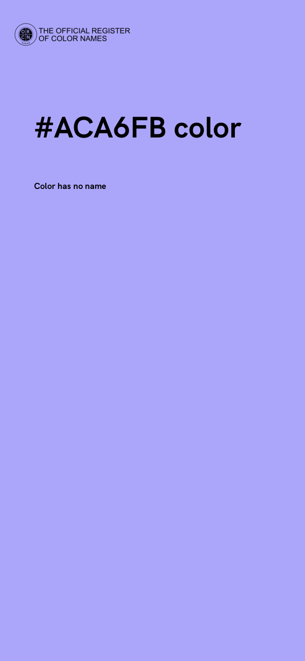 #ACA6FB color image