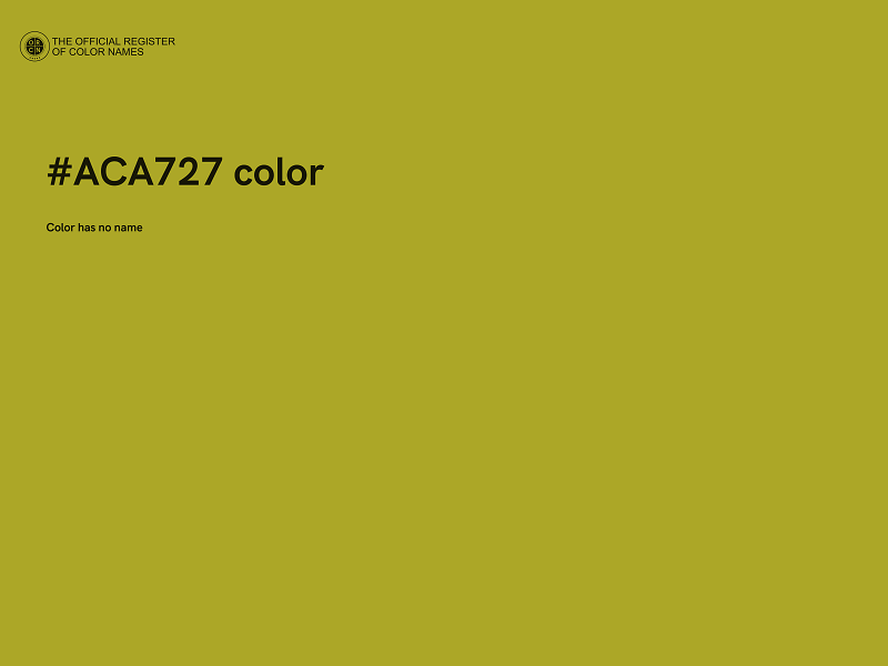 #ACA727 color image