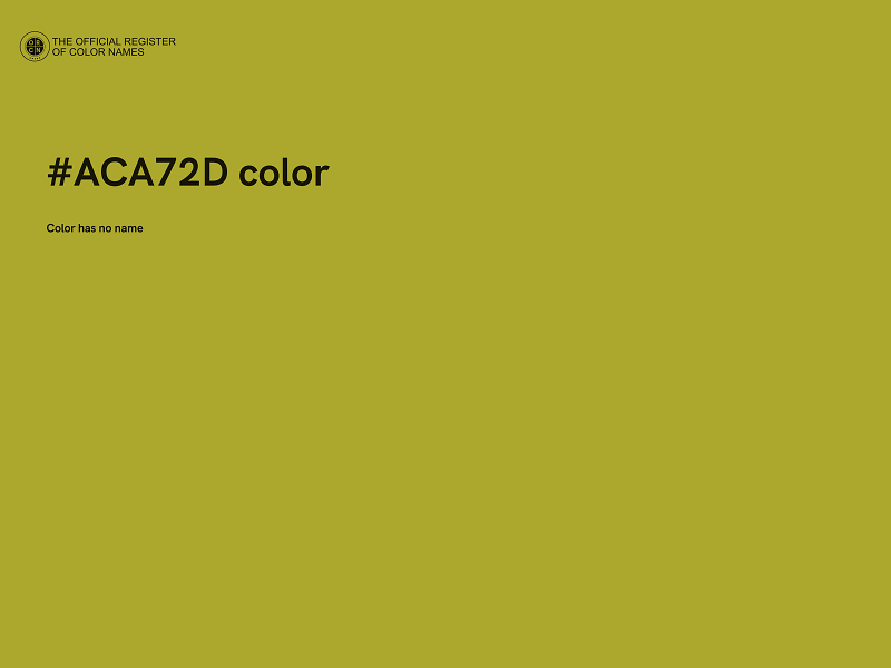 #ACA72D color image