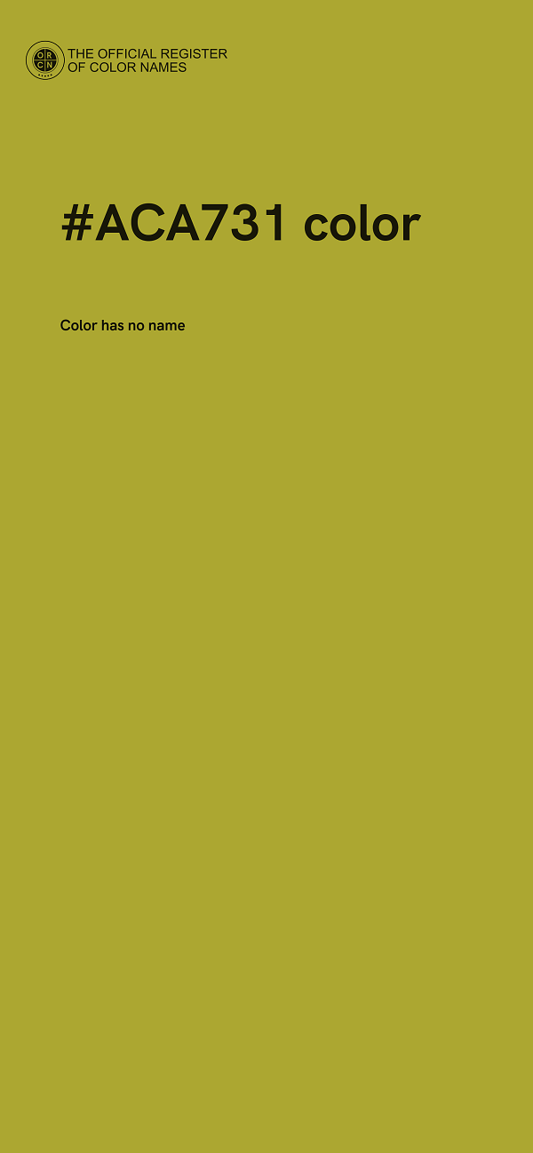 #ACA731 color image