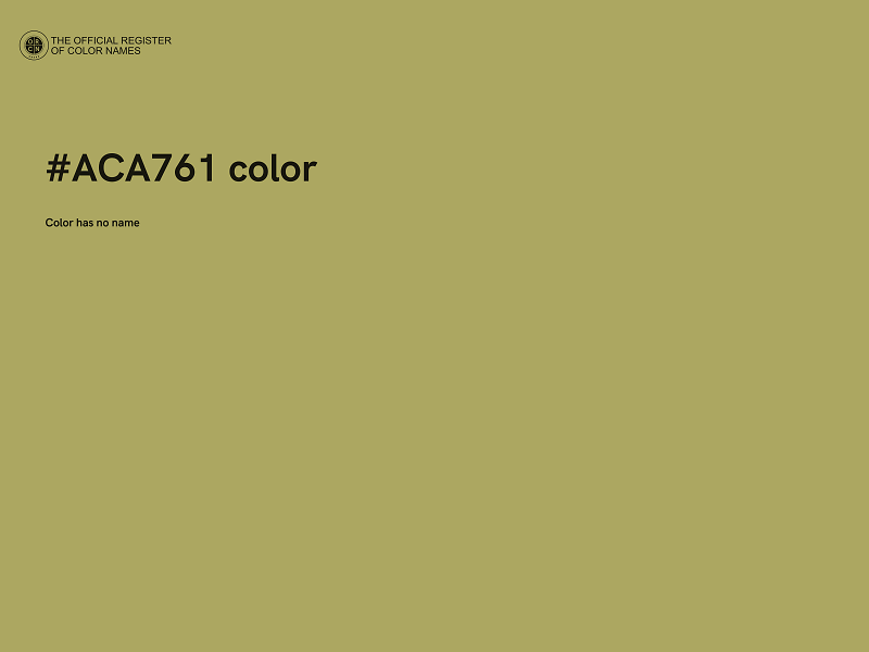 #ACA761 color image