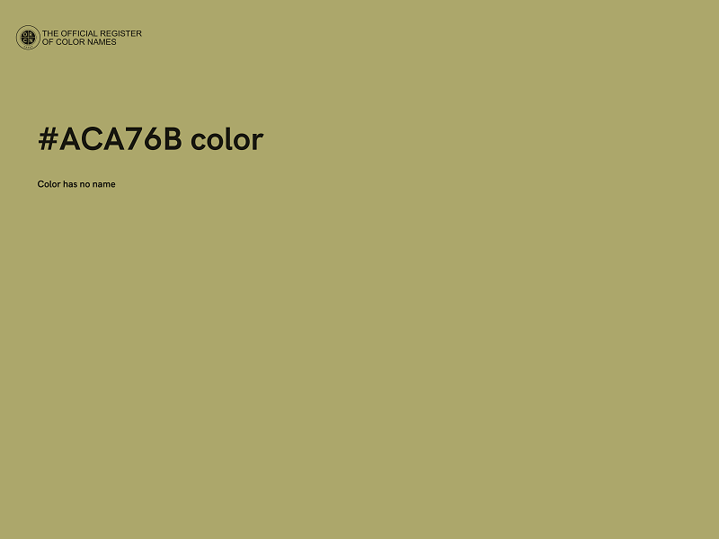 #ACA76B color image