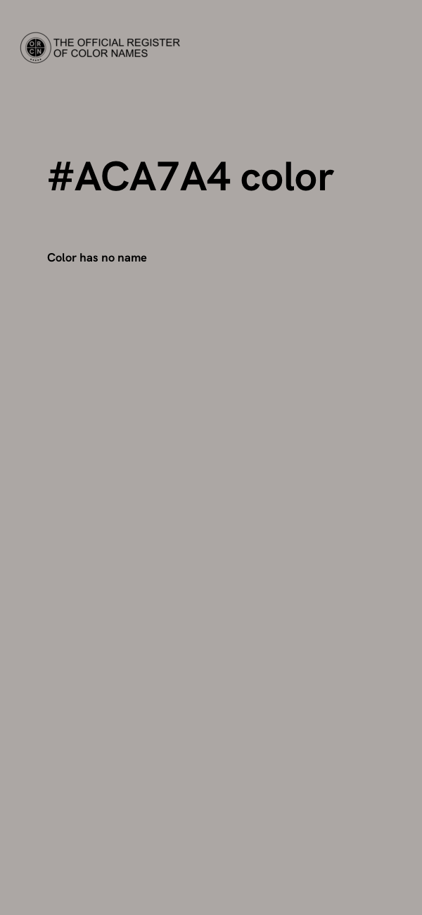 #ACA7A4 color image