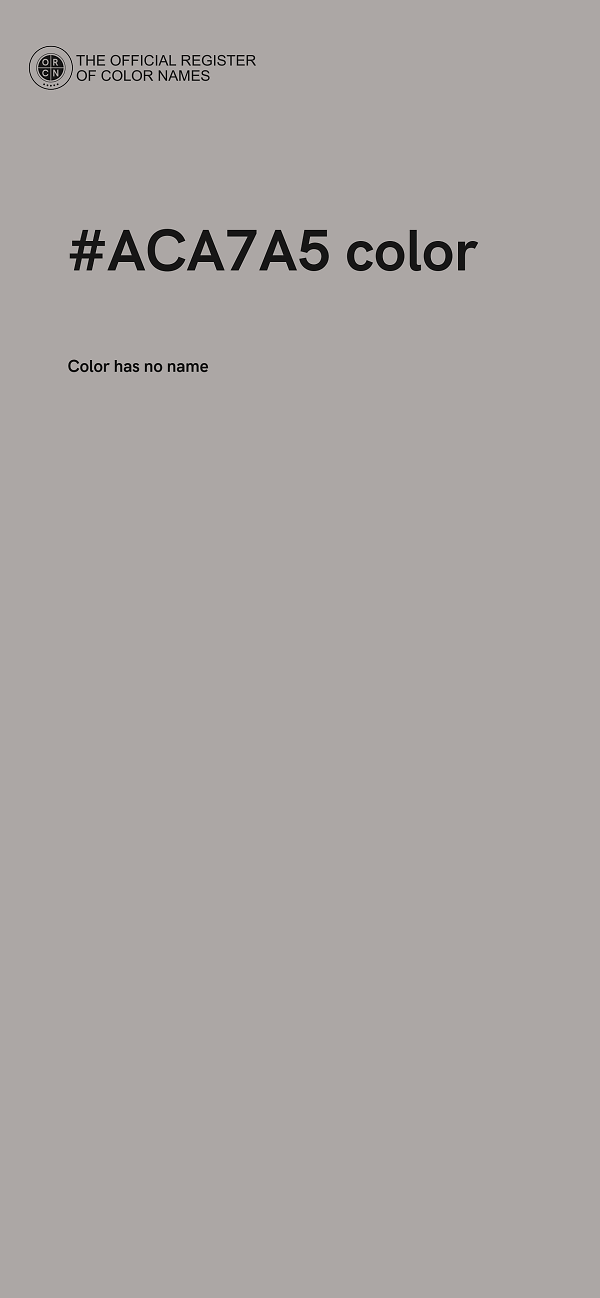 #ACA7A5 color image
