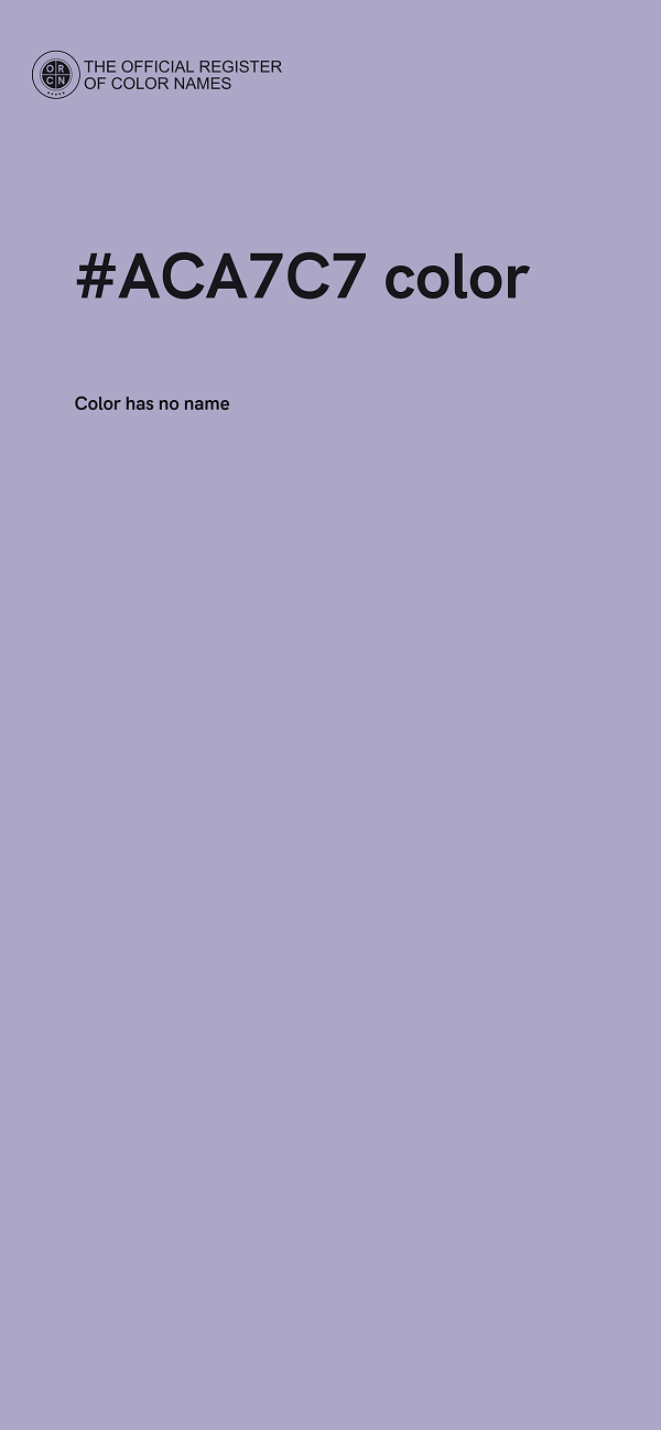 #ACA7C7 color image