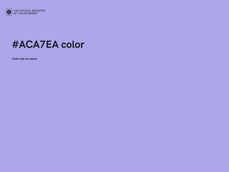 #ACA7EA color image