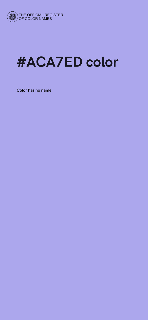 #ACA7ED color image