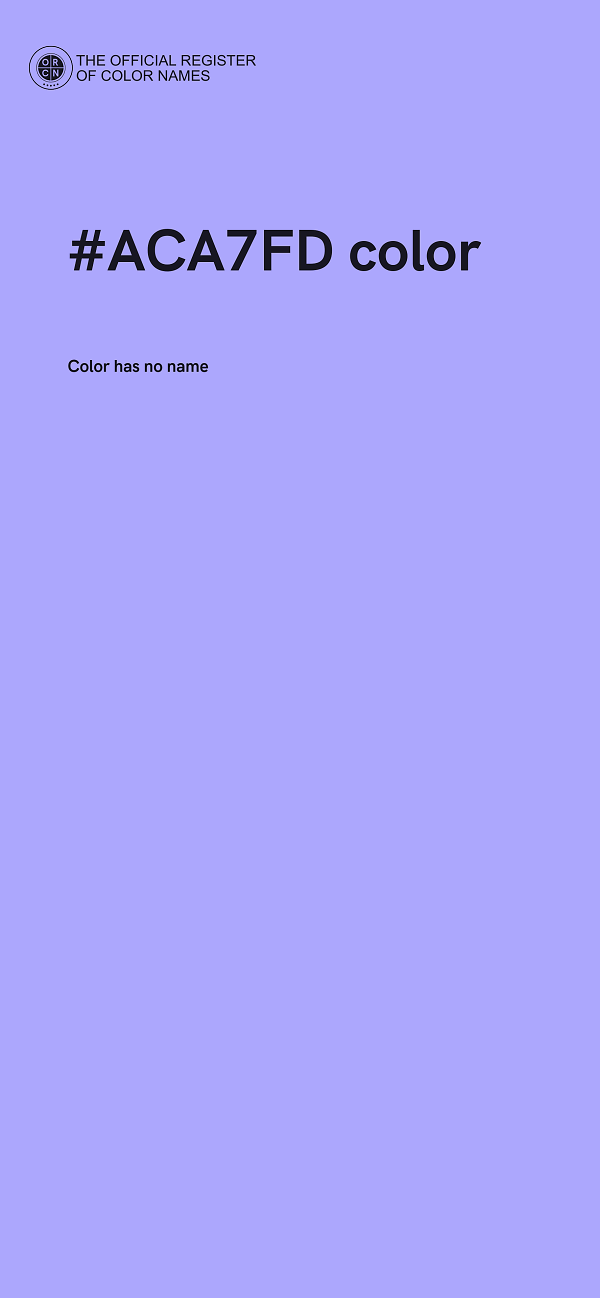#ACA7FD color image