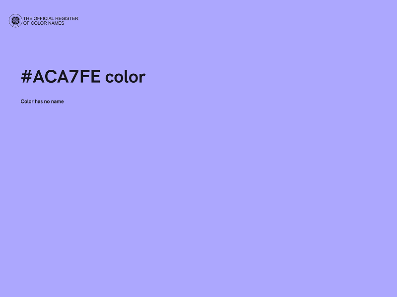 #ACA7FE color image