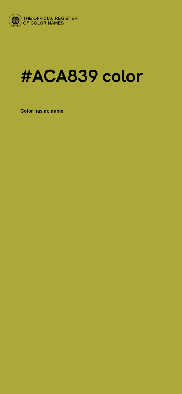 #ACA839 color image