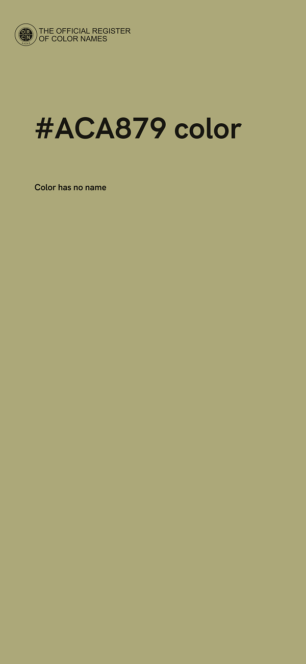 #ACA879 color image