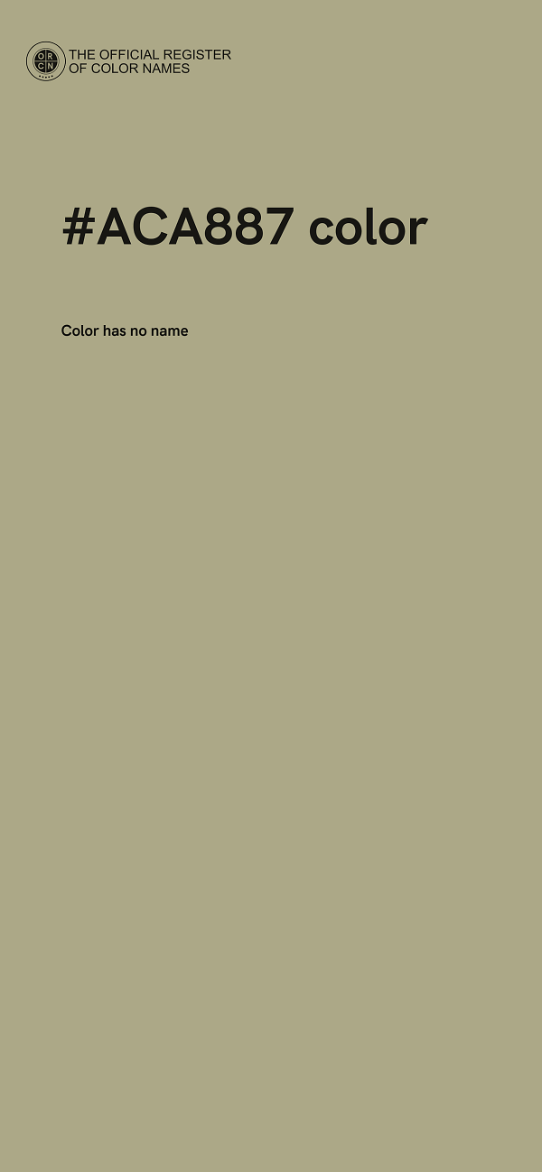 #ACA887 color image