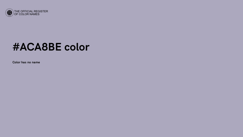 #ACA8BE color image