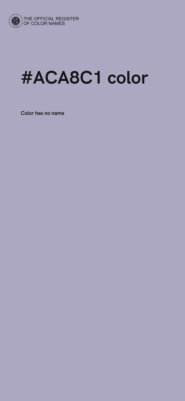 #ACA8C1 color image
