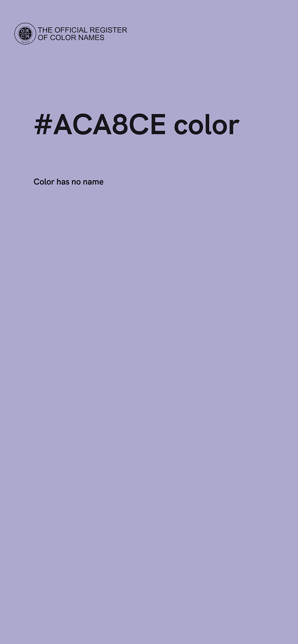 #ACA8CE color image