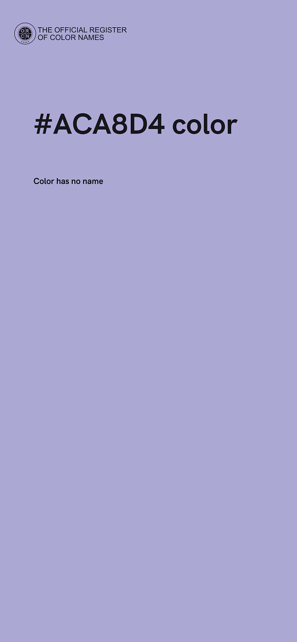#ACA8D4 color image