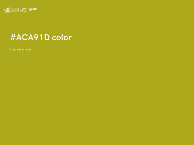 #ACA91D color image