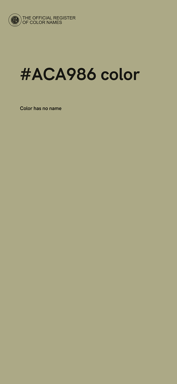 #ACA986 color image