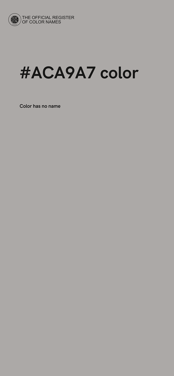#ACA9A7 color image