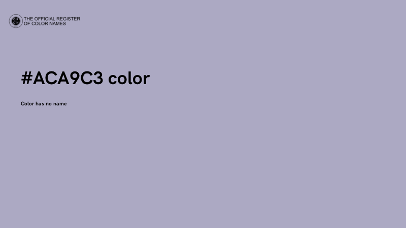 #ACA9C3 color image