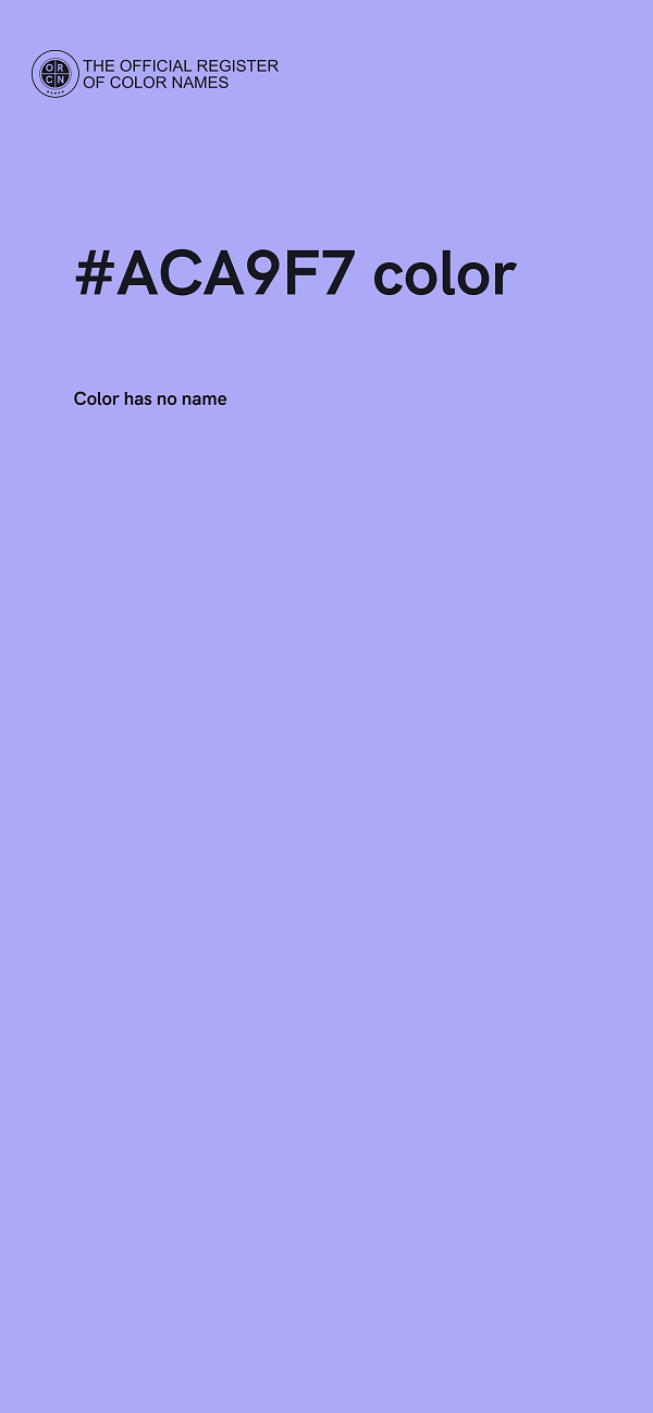 #ACA9F7 color image