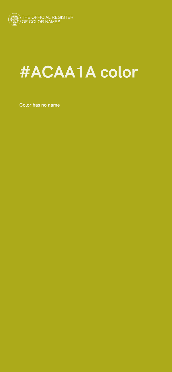 #ACAA1A color image