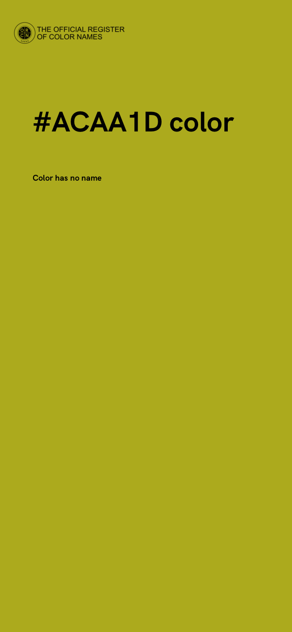 #ACAA1D color image