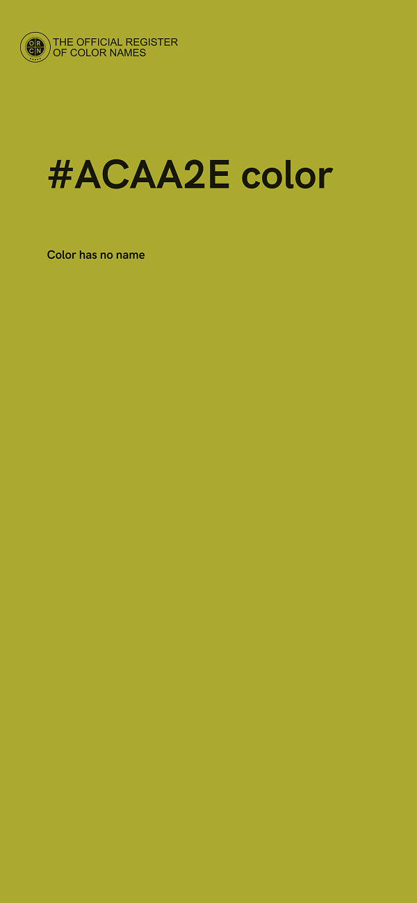 #ACAA2E color image