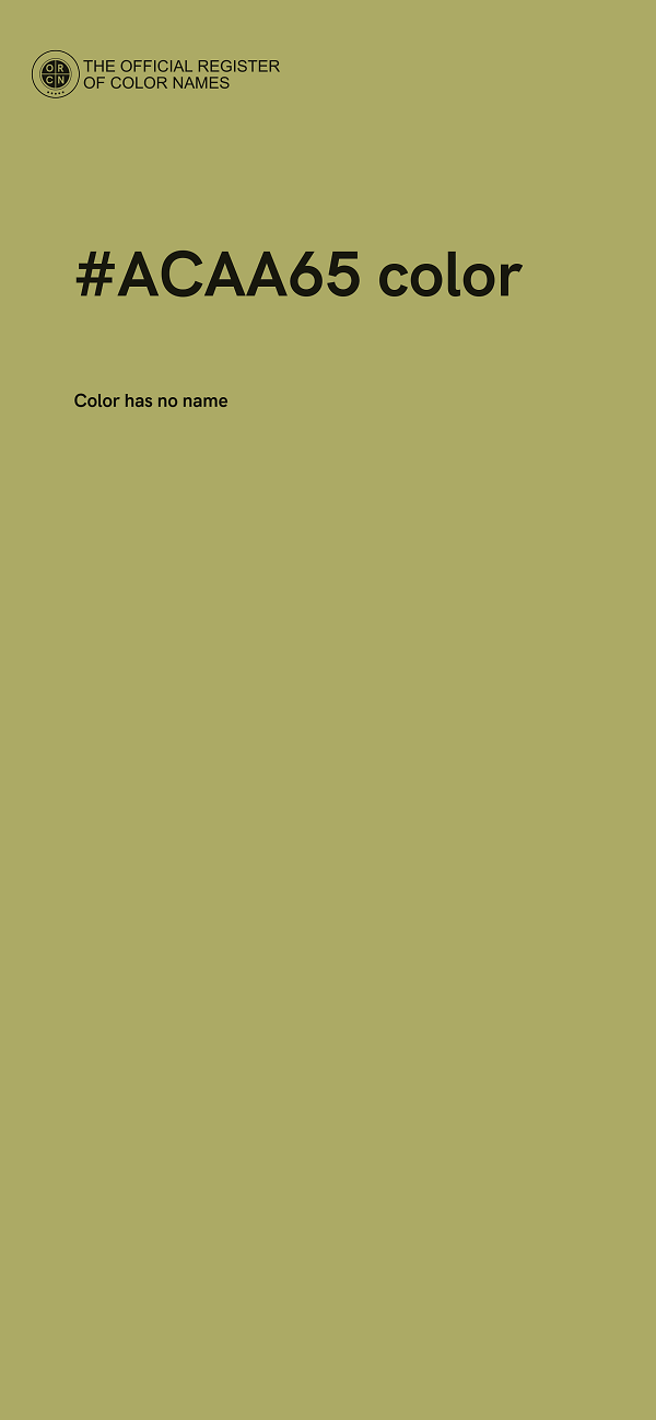 #ACAA65 color image