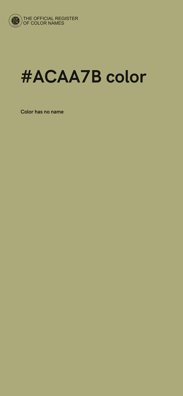 #ACAA7B color image