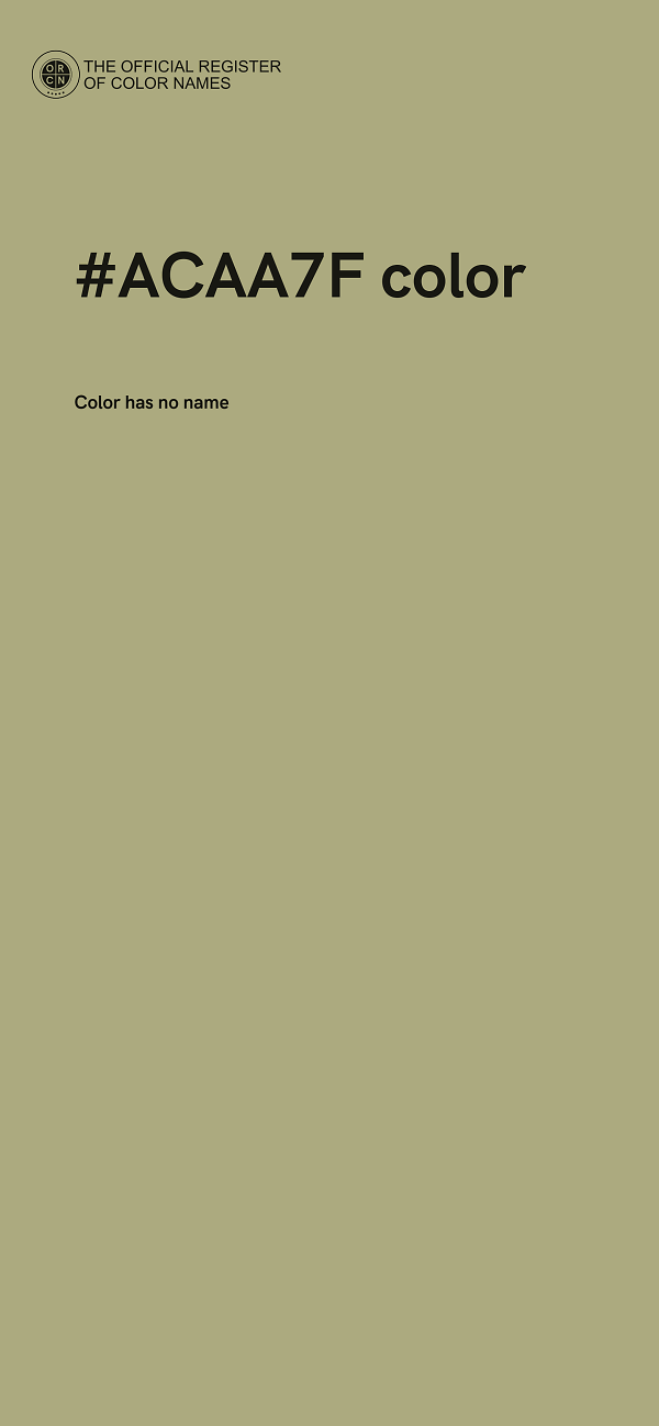 #ACAA7F color image