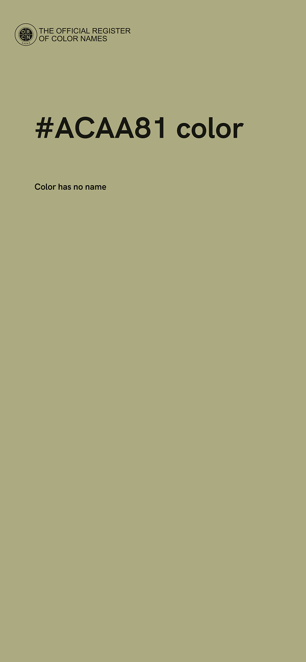#ACAA81 color image
